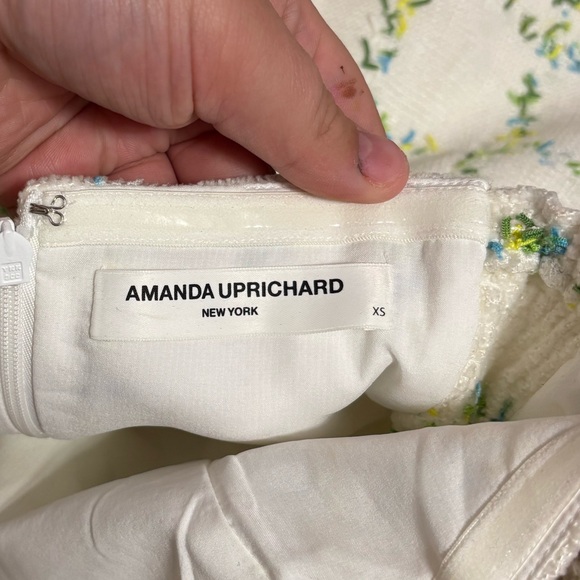 Amanda Uprichard Strapless Bethany Skort Romper in White - Picture 5 of 6